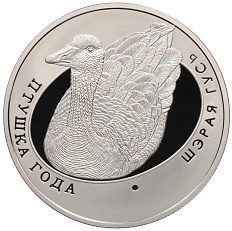 1 рубль 2009 года Белоруссия «Птица года — Серый гусь» — Фото №1