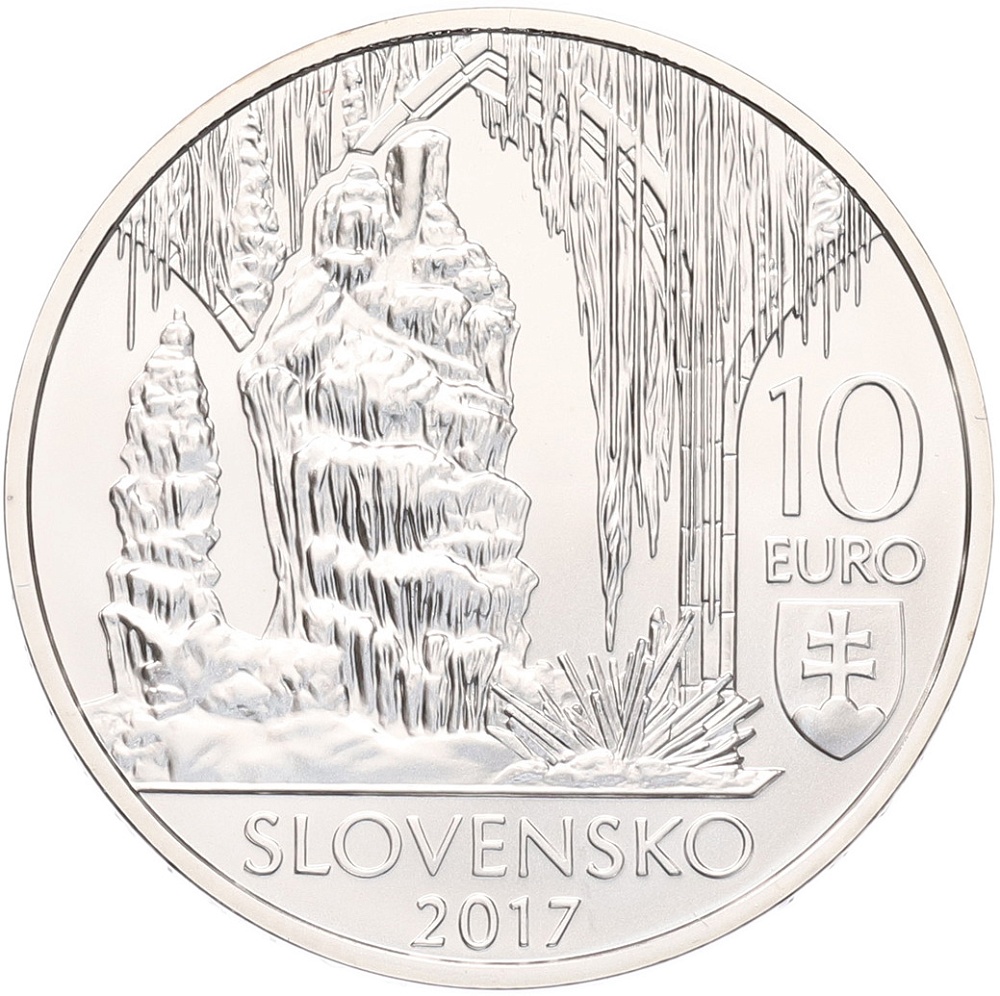 10 евро 2017 года Словакия «Мировое природное наследие — Словацкий Карст» — Фото №2