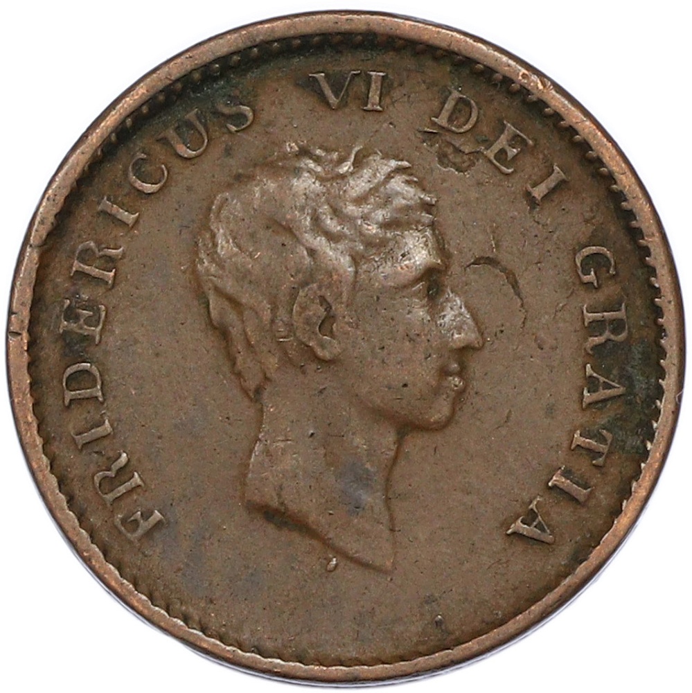 2 скиллинга 1809 года Дания — Фото №2