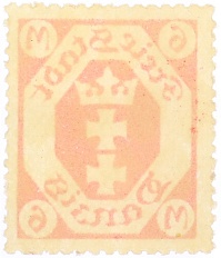 Почтовая марка 6 марок 1922 года Данциг — Фото №2