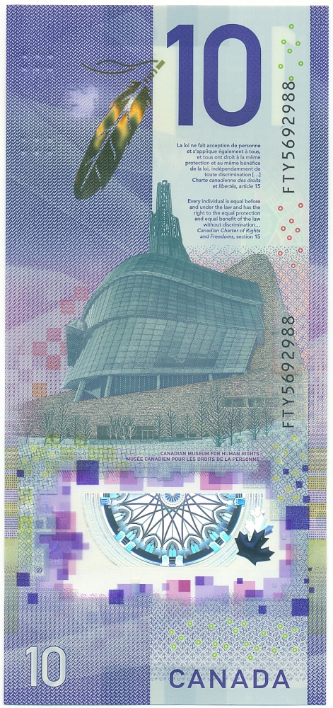10 долларов 2018 года Канада — Фото №2