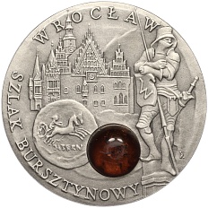 1 доллар 2009 года Ниуэ «Янтарный путь — Вроцлав» — Фото №1