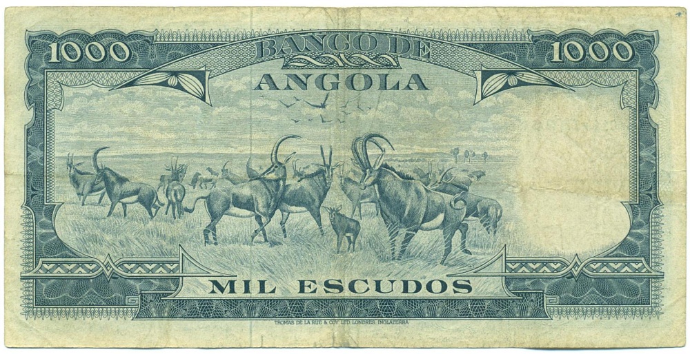 1000 эскудо 1970 года Ангола — Фото №2