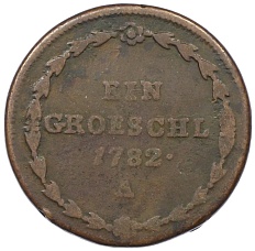 1 грошель 1782 года Богемия — Фото №2