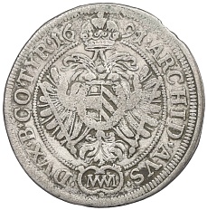 6 крейцеров 1691 года Австрия — Фото №2