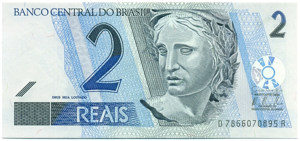 2 реала 2009 года Бразилия — Фото №1