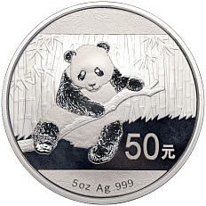50 юаней 2014 года Китай «Панда» — Фото №1