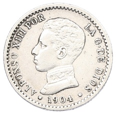 50 сентимо 1904 (10) года Испания — Фото №1