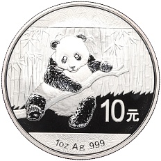10 юаней 2014 года Китай «Панда» — Фото №1