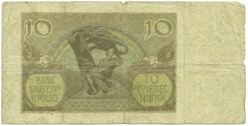 10 злотых 1940 года Польша — Фото №2