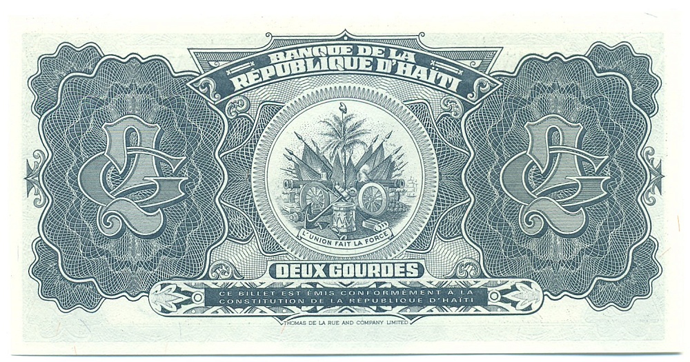 2 гурда 1992 года Гаити — Фото №2