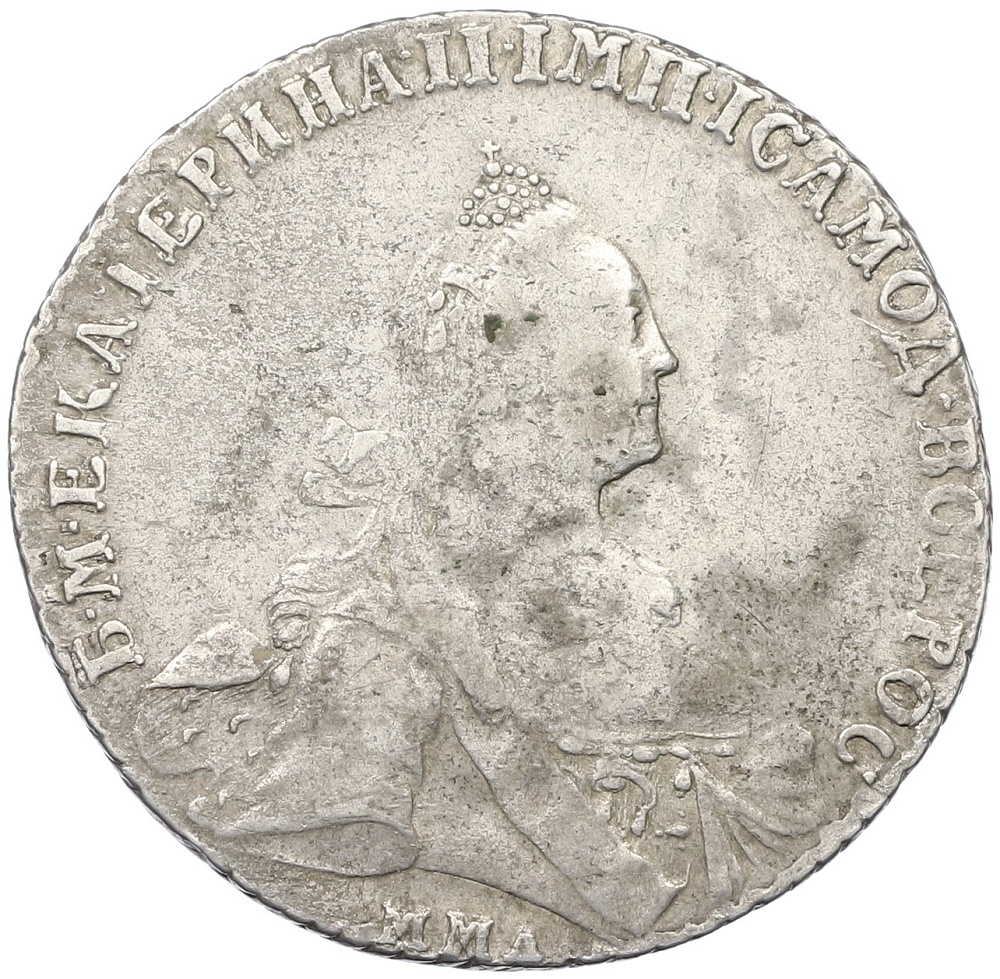 1 рубль 1767 года ММД ЕI Российская Империя (Екатерина II) — Фото №1