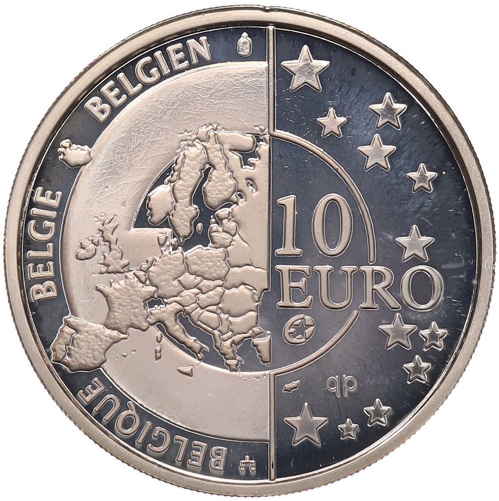 10 евро 2005 года Бельгия «60 лет освобождению» — Фото №2