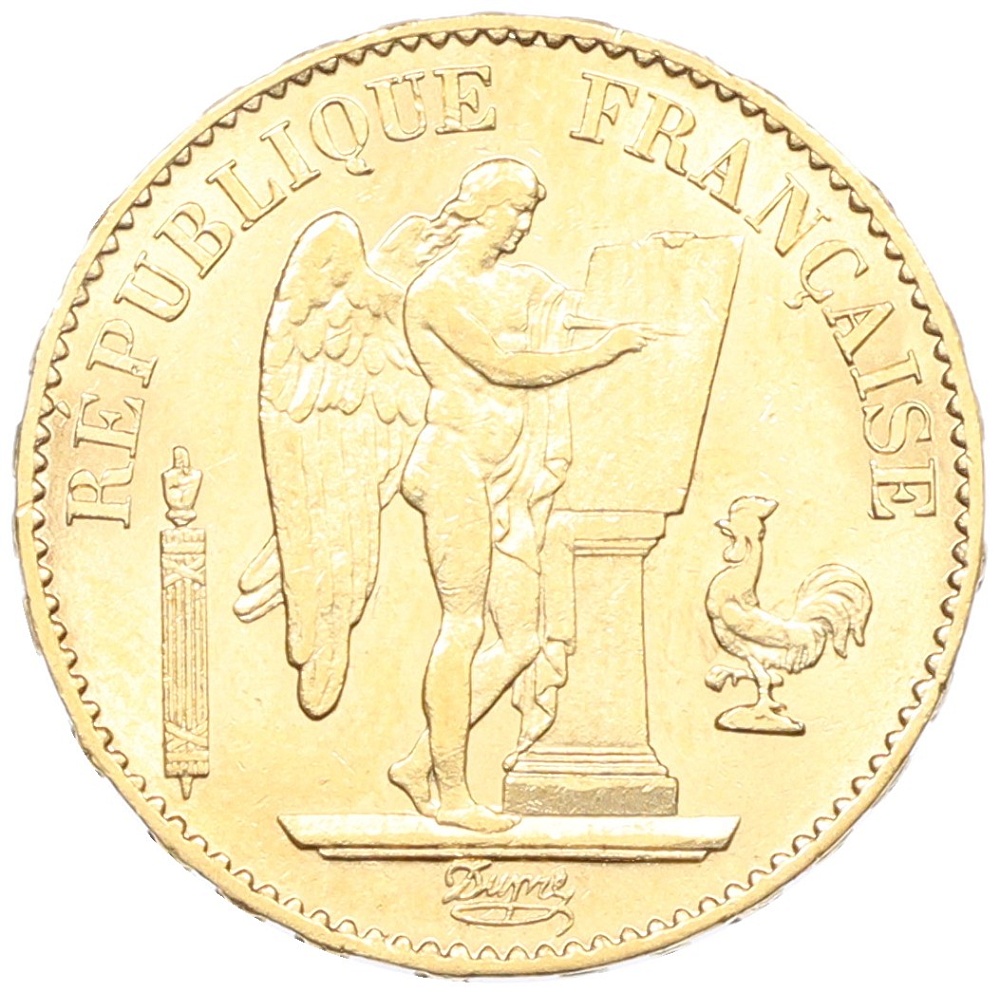 20 франков 1878 года A Франция — Фото №2
