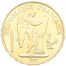 20 франков 1878 года A Франция — Фото №2