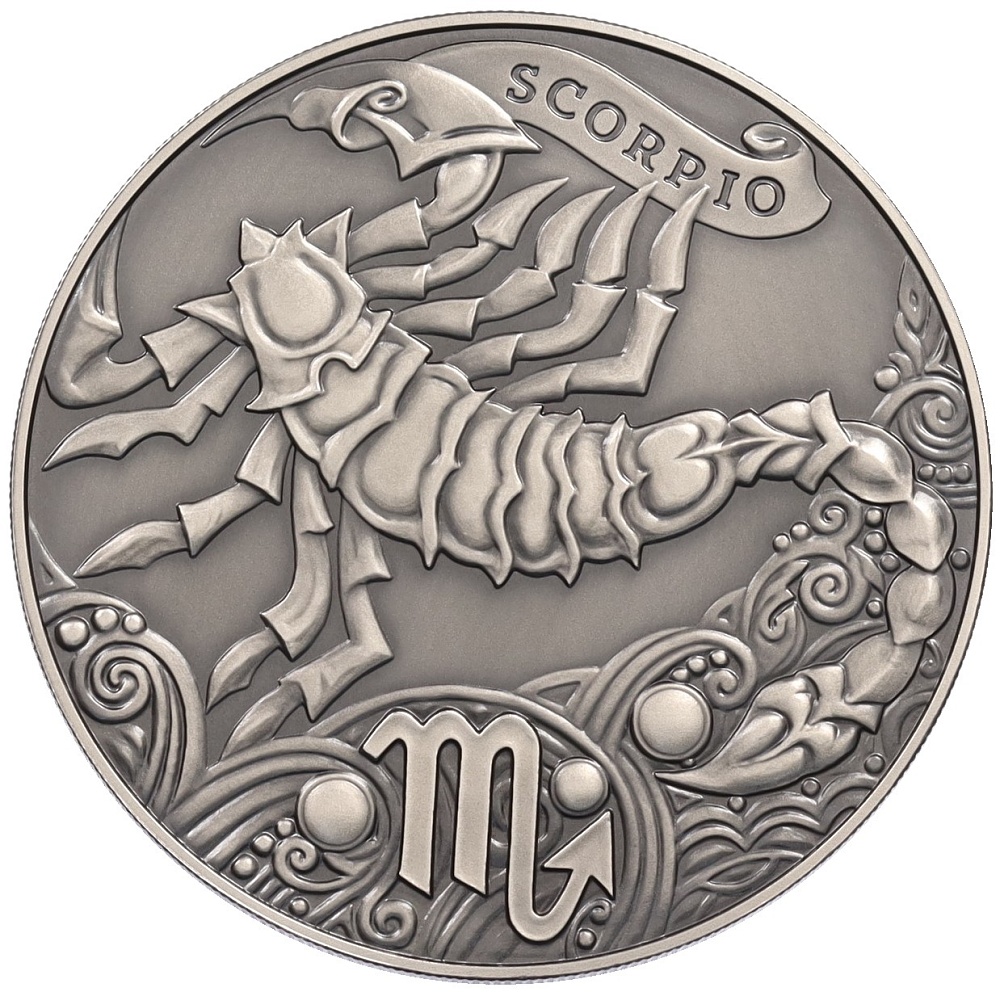 1 рубль 2015 года Белоруссия «Знаки зодиака — Скорпион» — Фото №1