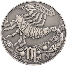 1 рубль 2015 года Белоруссия «Знаки зодиака — Скорпион» — Фото №1