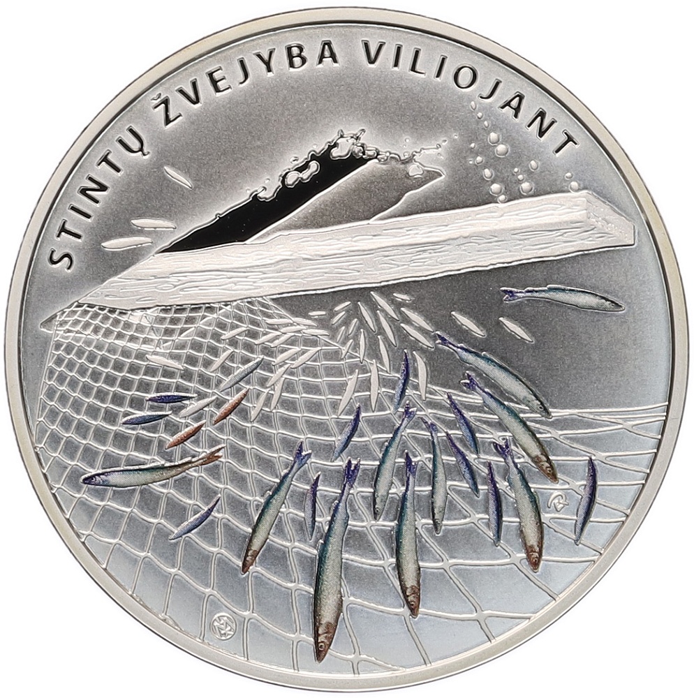 10 евро 2019 года Литва «Ловля корюшки» — Фото №1