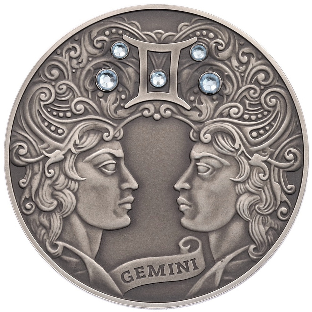 20 рублей 2014 года Белоруссия «Знаки зодиака — Близнецы» — Фото №1