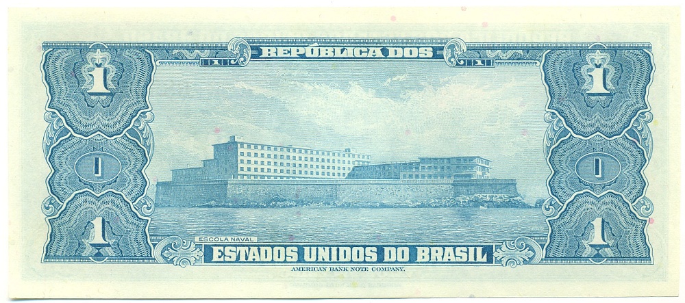 1 крузейро 1954 года Бразилия — Фото №2