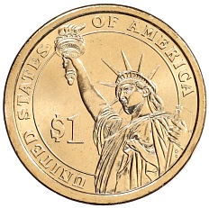 1 доллар 2012 года P США «23-й президент США Бенджамин Гаррисон» — Фото №2