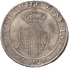 120 грано 1805 года Неаполитанское королевство (Фердинанд IV) — Фото №2