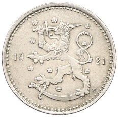 1 марка 1921 года Финляндия — Фото №1