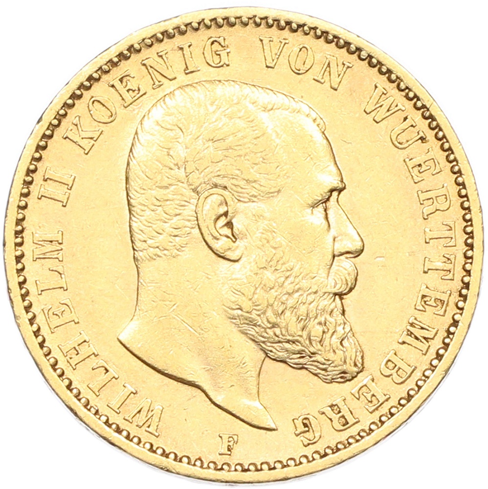 20 марок 1897 года Германия (Вюртемберг) — Фото №1