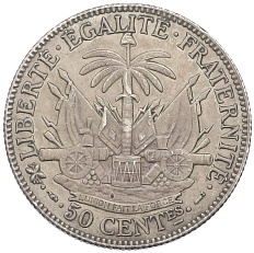 50 сантимов 1895 года Гаити — Фото №2