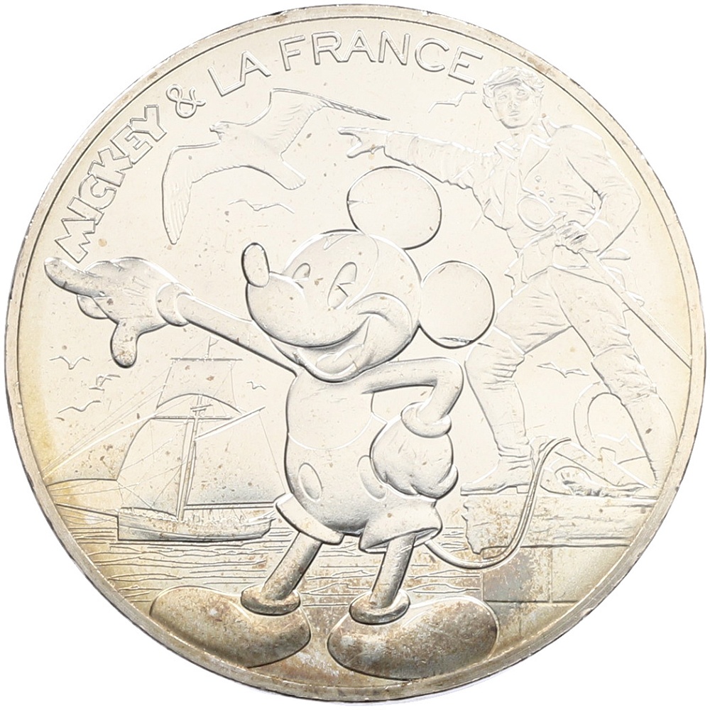 10 евро 2018 года Франция «Микки Маус и Франция — Сен-Мало» — Фото №1