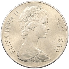 1 доллар 1969 года Фиджи — Фото №2