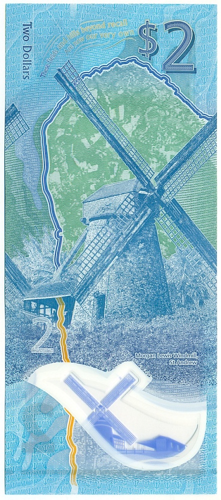 2 доллара 2022 года Барбадос — Фото №2