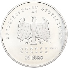 20 евро 2016 года Германия «175 лет Гимну Германии» — Фото №2