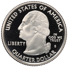 1/4 доллара (25 центов) 2004 года S США «Штаты и территории — Мичиган» — Фото №2