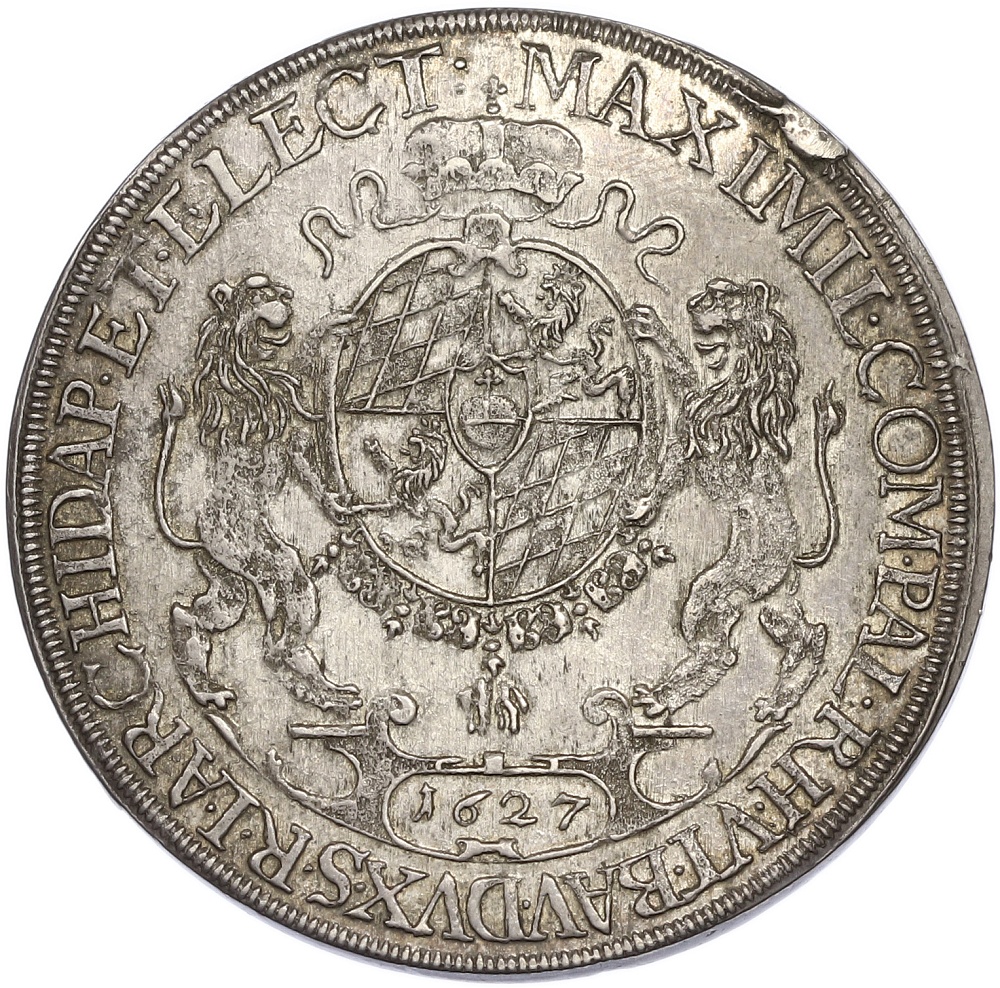 1 талер 1627 года Бавария — Фото №2