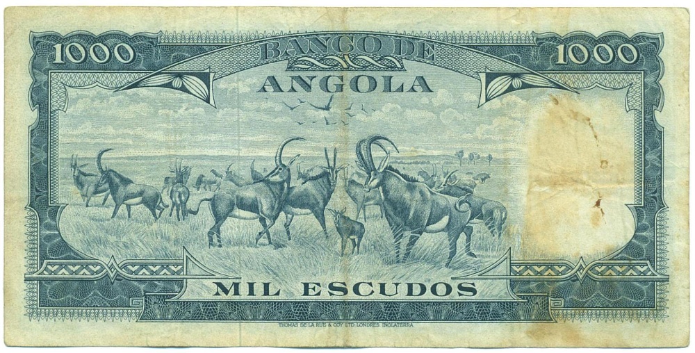 1000 эскудо 1970 года Ангола — Фото №2