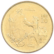 20 лир 1972 года Сан-Марино — Фото №1