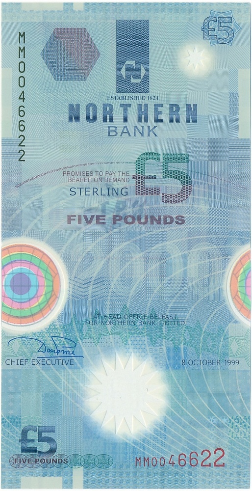 5 фунтов 1999 года Великобритания (Северная Ирландия) — Фото №2