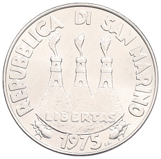 10 лир 1975 года Сан-Марино «Любовь у животных» — Фото №2