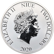2 доллара 2020 года Ниуэ «Черепаха Бисса» — Фото №2