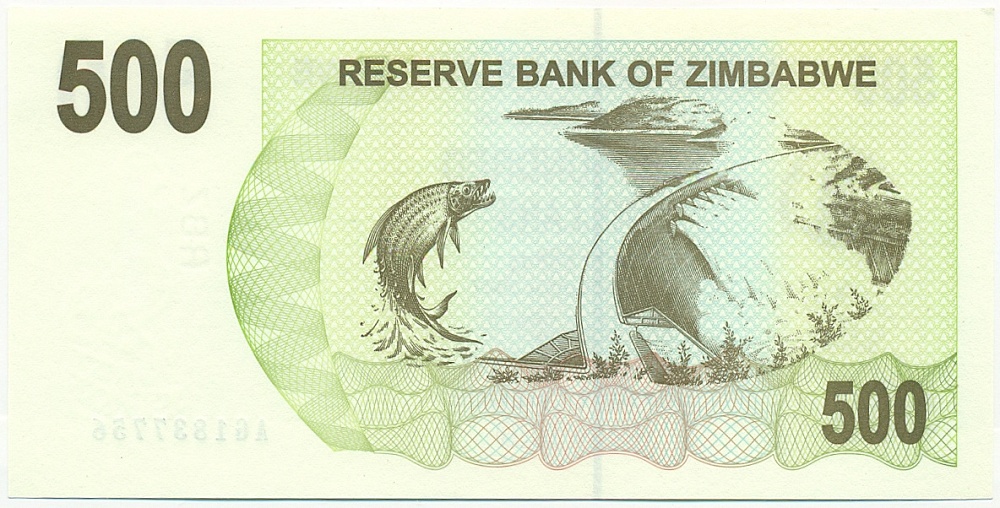 500 долларов 2006 года Зимбабве — Фото №2