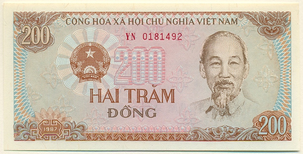 200 донг 1987 года Вьетнам — Фото №1