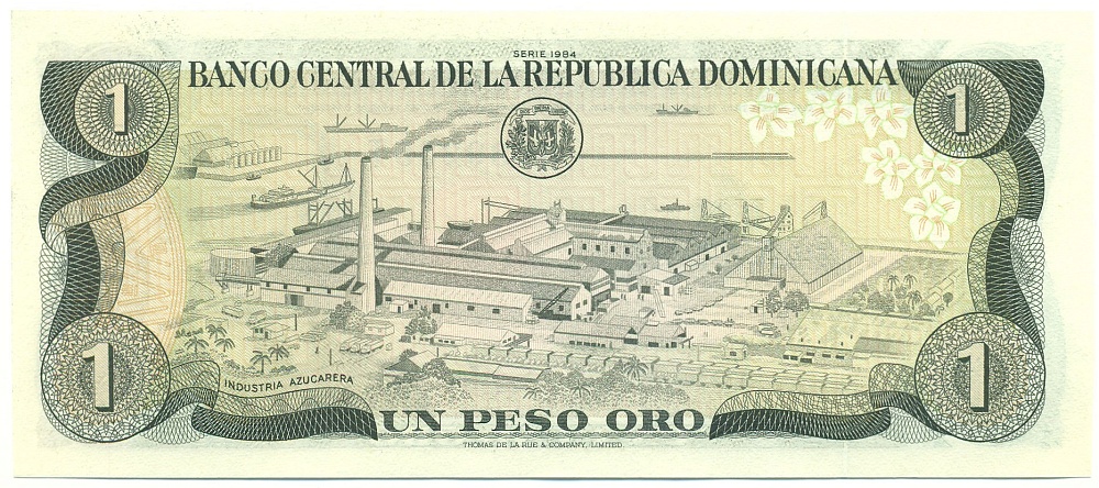 1 песо 1984 года Доминиканская республика — Фото №2