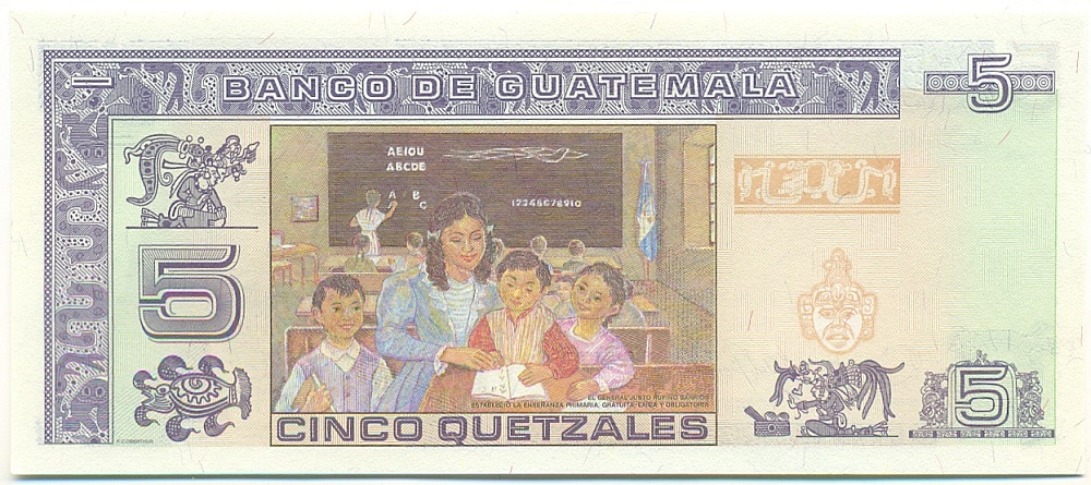 5 кетцалей 2006 года Гватемала — Фото №2