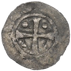 Денарий 1059-1086 года Йевер — Фото №2