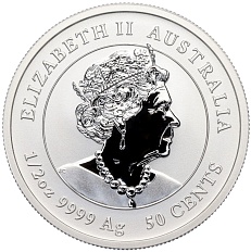 50 центов 2023 года Австралия «Лунный календарь — Год кролика» (Цветное покрытие) — Фото №2