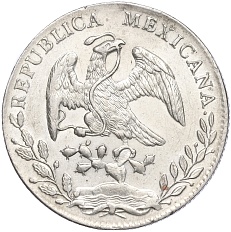 8 реалов 1891 года Мексика — Фото №2
