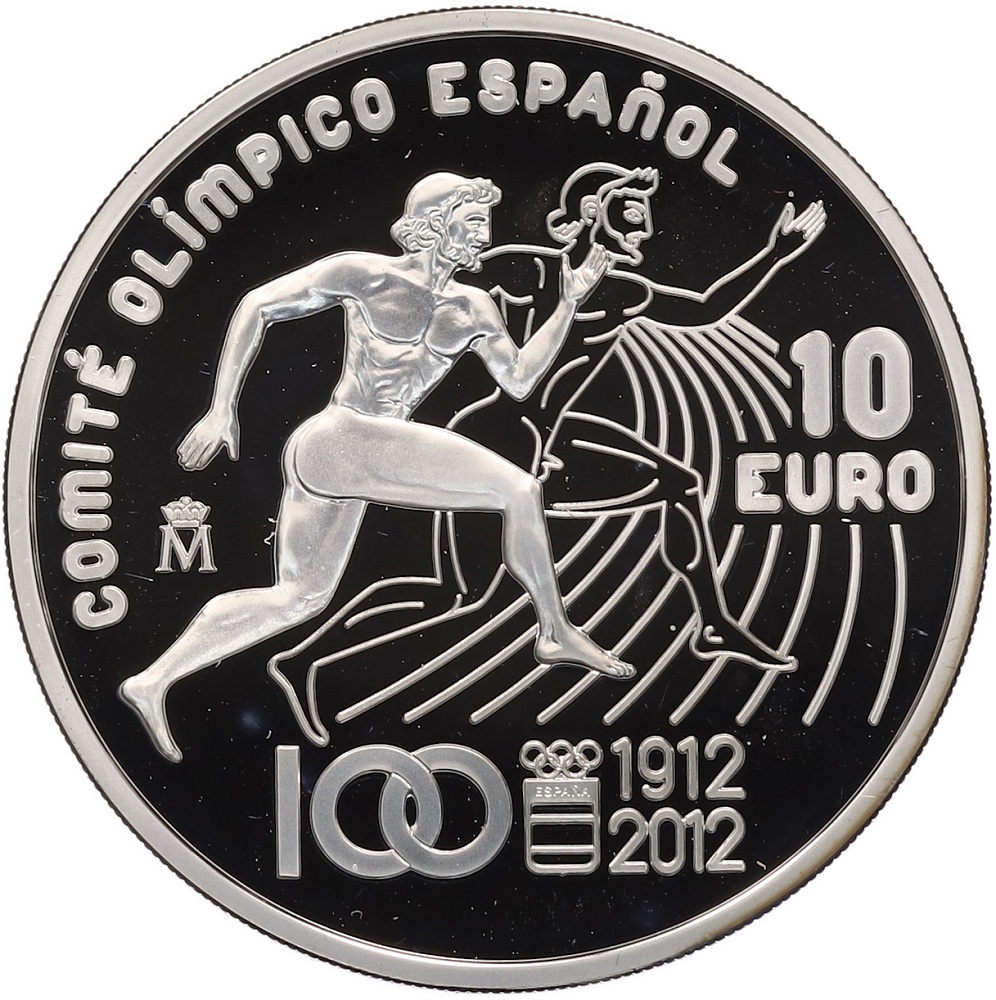 10 евро 2012 года Испания «100 лет олимпийскому комитету Испании» — Фото №1