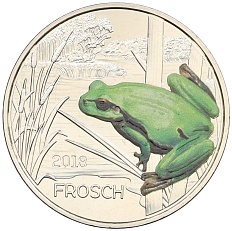 3 евро 2018 года Австрия «Животные со всего мира — Лягушка» — Фото №1