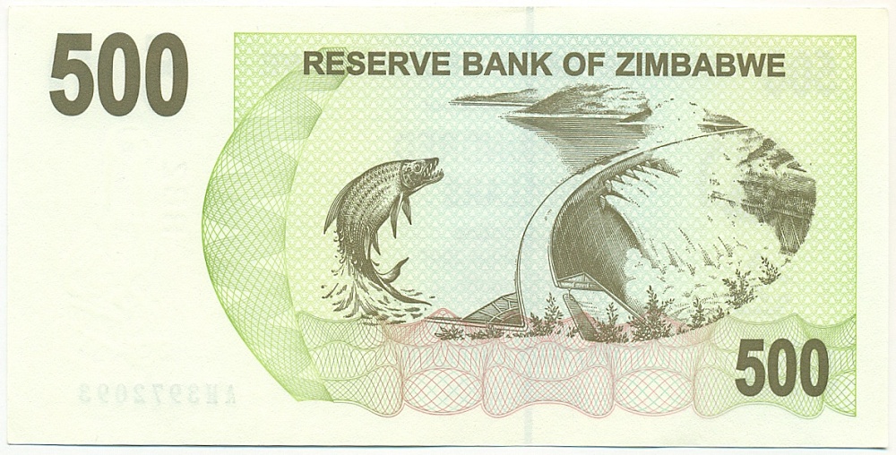 500 долларов 2006 года Зимбабве — Фото №2